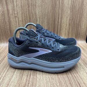 Brooks Ghost Max 2 Shoes Womens 8 Wide Gray Athletic Running Gym Sneakers